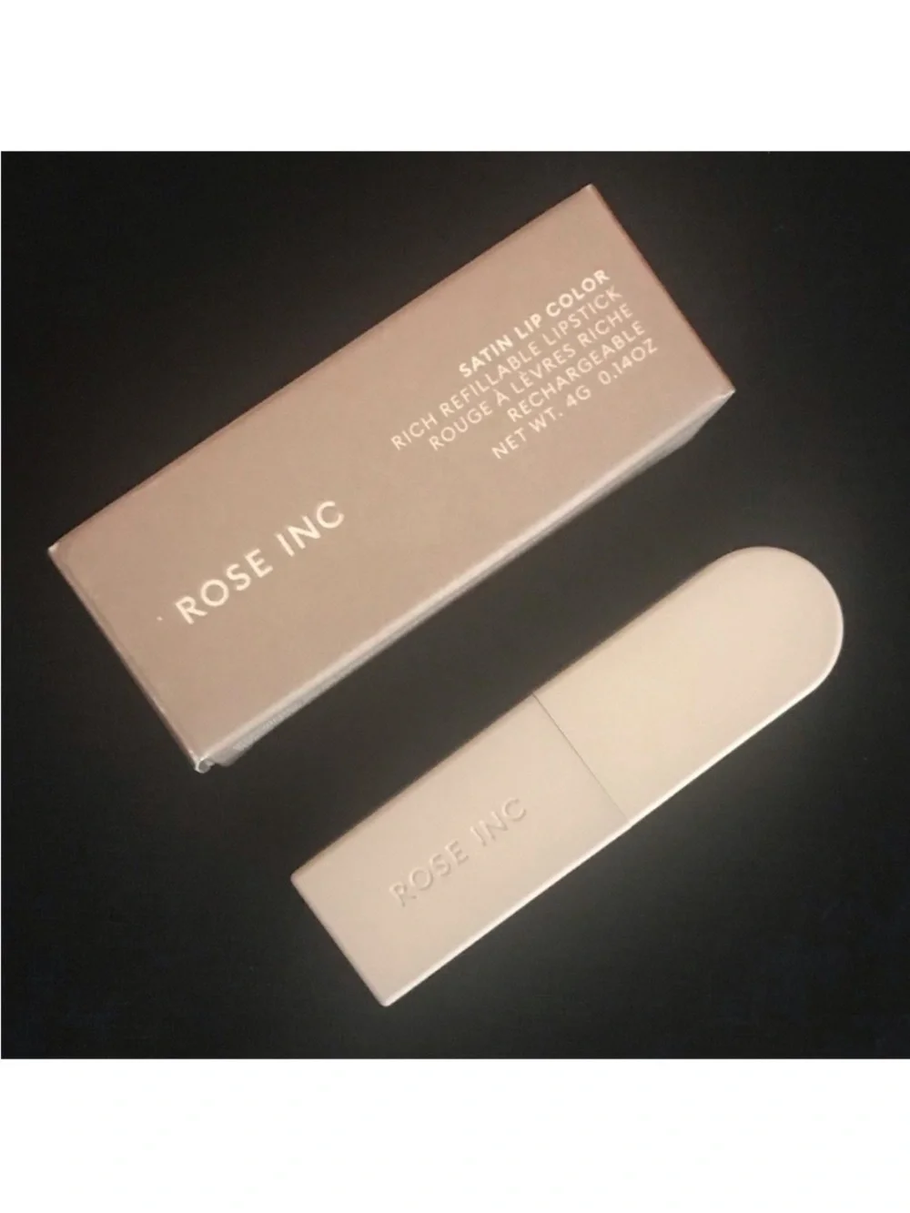 ROSE INC Satin Lip Color Refillable Hydrating Lipstick in Besotted 0.14 oz / 4 g
